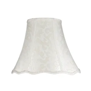 # 30101 Transitional Bell Shape Spider Construction Lamp Shade in Off White Textured Fabric, 14" wide (7" x 14" x 11 1/2")