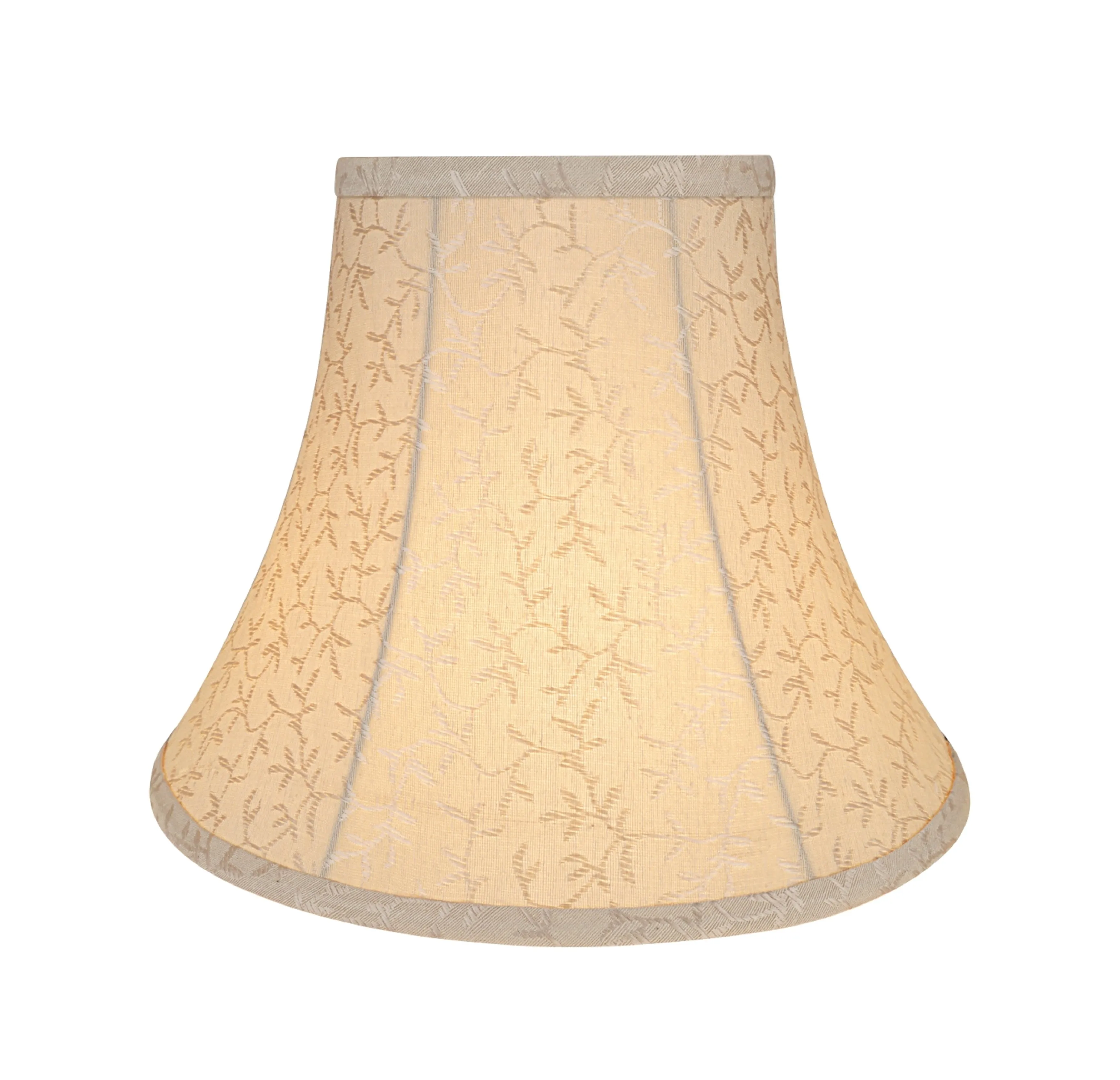 # 30168 Transitional Bell Shape Spider Construction Lamp Shade in Beige, 12" wide (6" x 12" x 9-1/2")