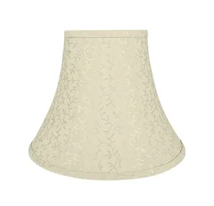 # 30168 Transitional Bell Shape Spider Construction Lamp Shade in Beige, 12" wide (6" x 12" x 9-1/2")