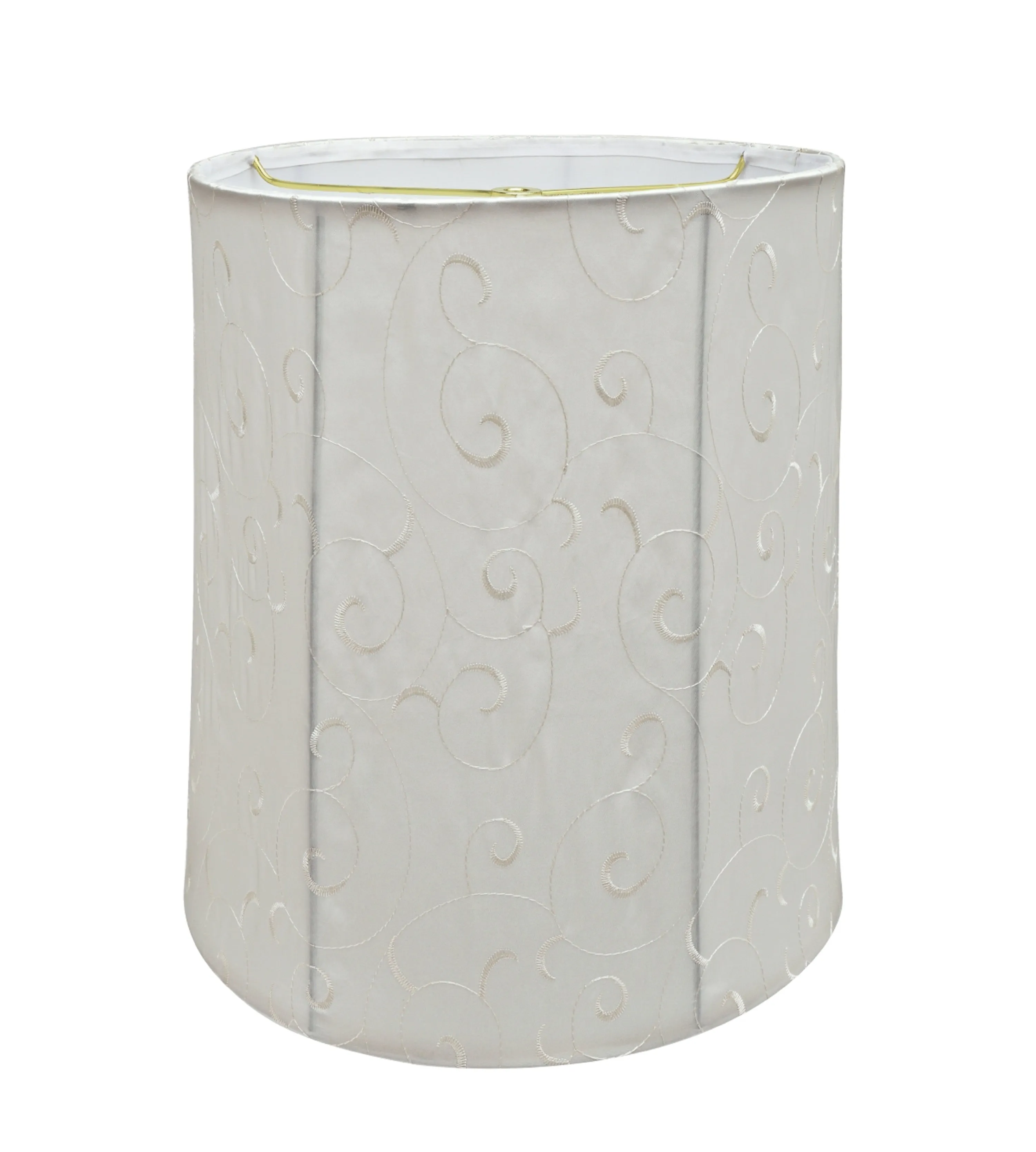 # 35035 Transitional Drum (Cylinder) Shaped Spider Construction Lamp Shade in Beige, 14" wide (12" x 14" x 15")