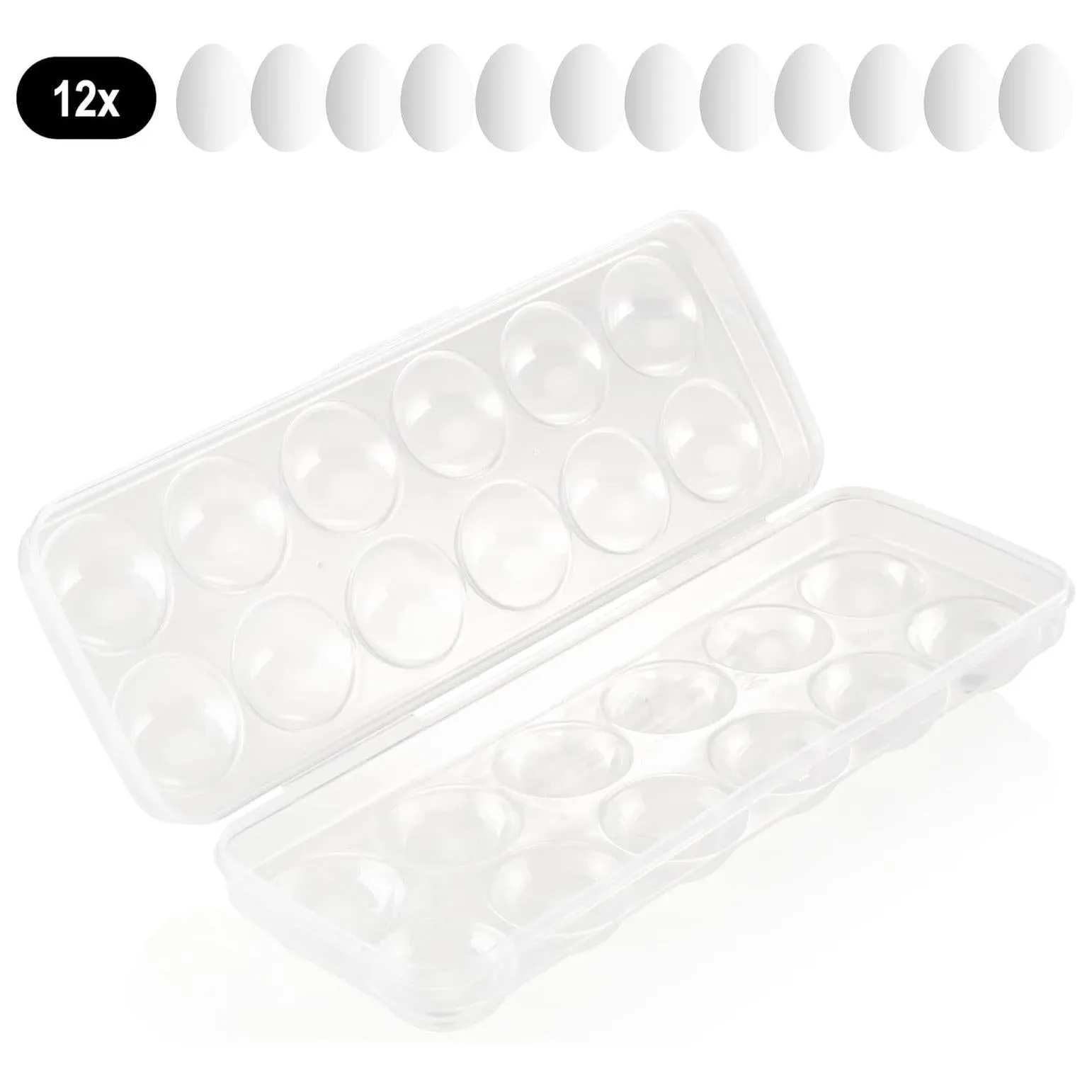 12 Eggs Holder With Lid