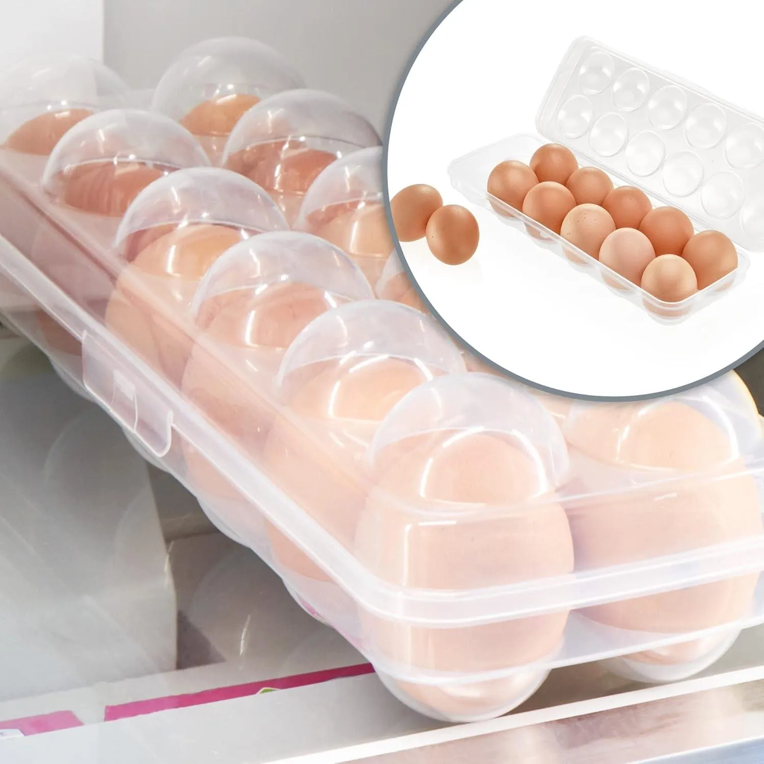 12 Eggs Holder With Lid