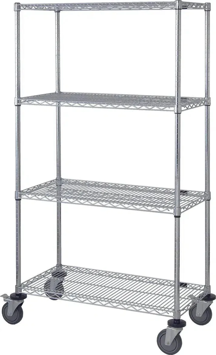 14" x 30" Stainless Shelving on Wheels