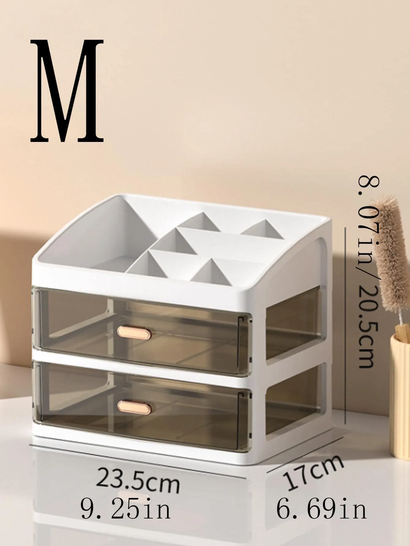 1pc Plastic Cosmetic Storage Box, Multi-layer Multifunction Makeup Storage Rack For Home