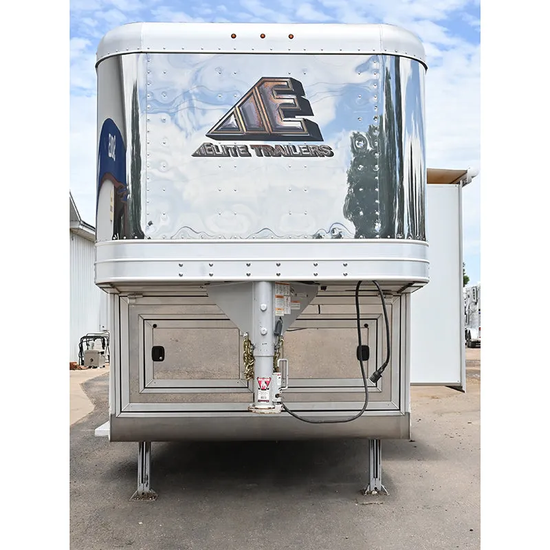 2016 Elite 4 Horse Trailer Reverse Load with 14'8" LQ