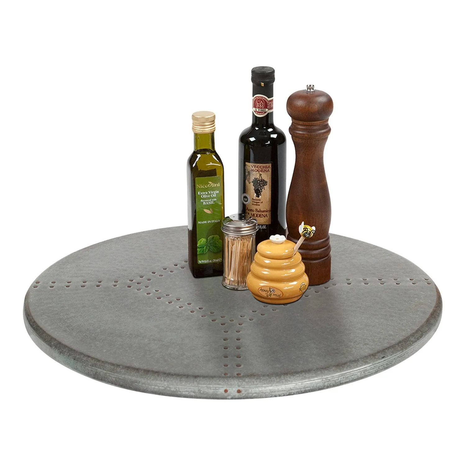 20" Zinc Lazy Susan