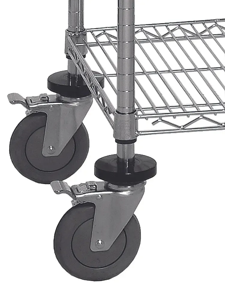 21" x 30" Gray Shelving on Wheels