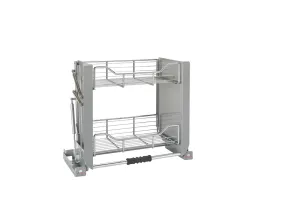 24" Pull Down Shelf- Chrome