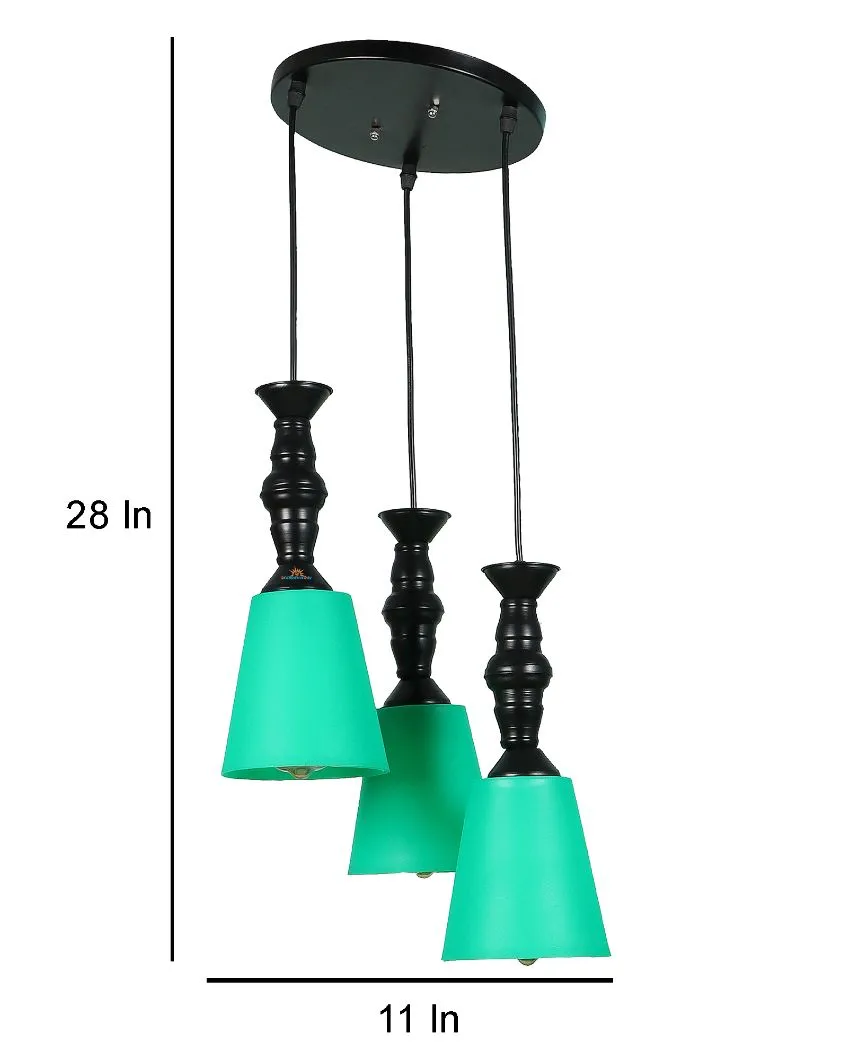 3 Lights Cluster Hanging With Pvc Glass Ceiling Lamp