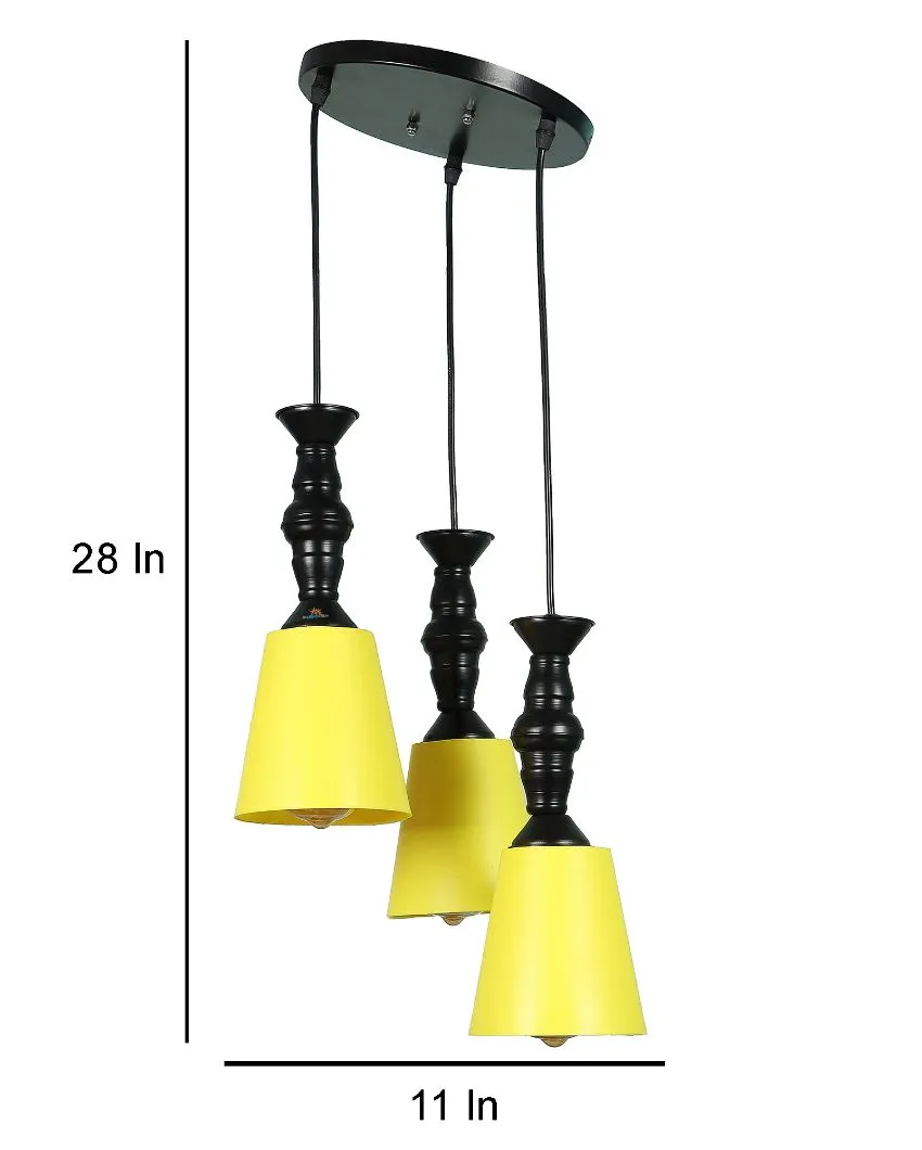 3 Lights Cluster Hanging With Pvc Glass Ceiling Lamp