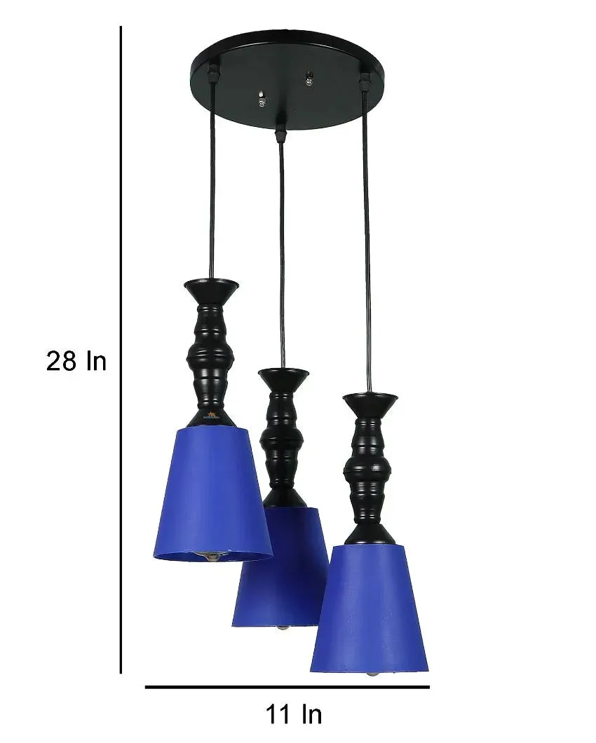 3 Lights Cluster Hanging With Pvc Glass Ceiling Lamp