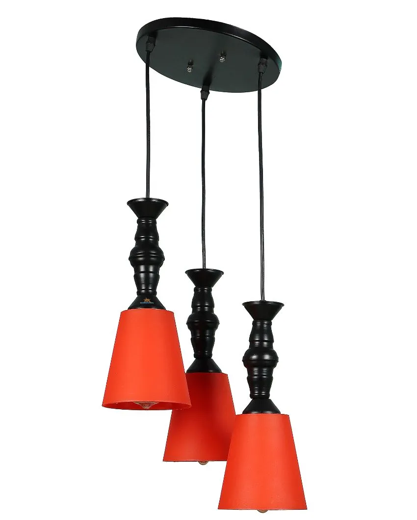 3 Lights Cluster Hanging With Pvc Glass Ceiling Lamp