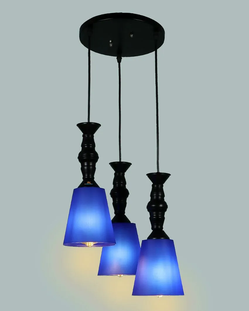 3 Lights Cluster Hanging With Pvc Glass Ceiling Lamp