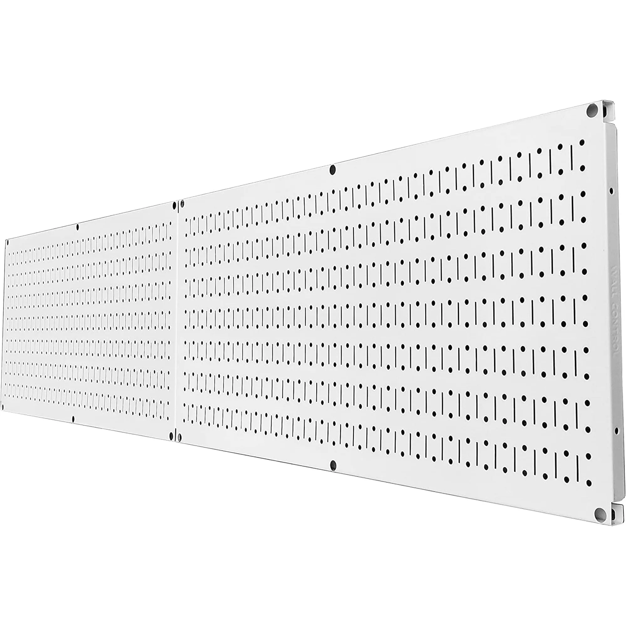 32" x 16" Horizontal Pegboard Garage Tool Organizer, White (2 Pack) (Open Box)