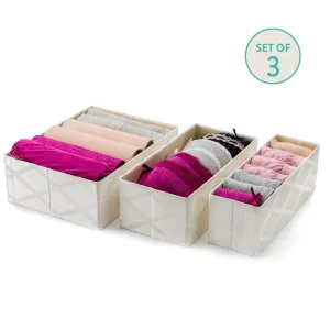 3Pcs Set Decorative Foldable Organizers - Galliana  (Wholesale)