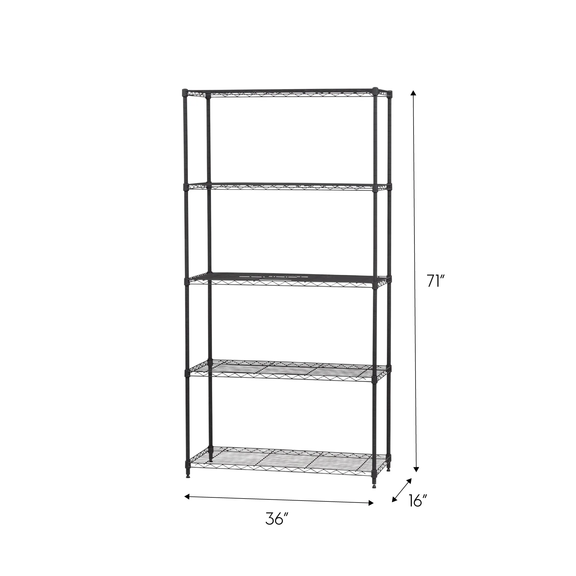 5 Shelf Wire Storage Unit