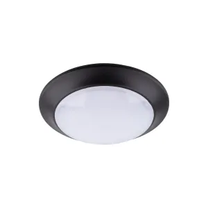 7.4 Inch Integrated LED Flush Mount Ceiling Light, 800 Lumens, 3K, Black or White