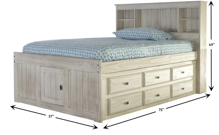 Addison Full Captains Bed with Storage