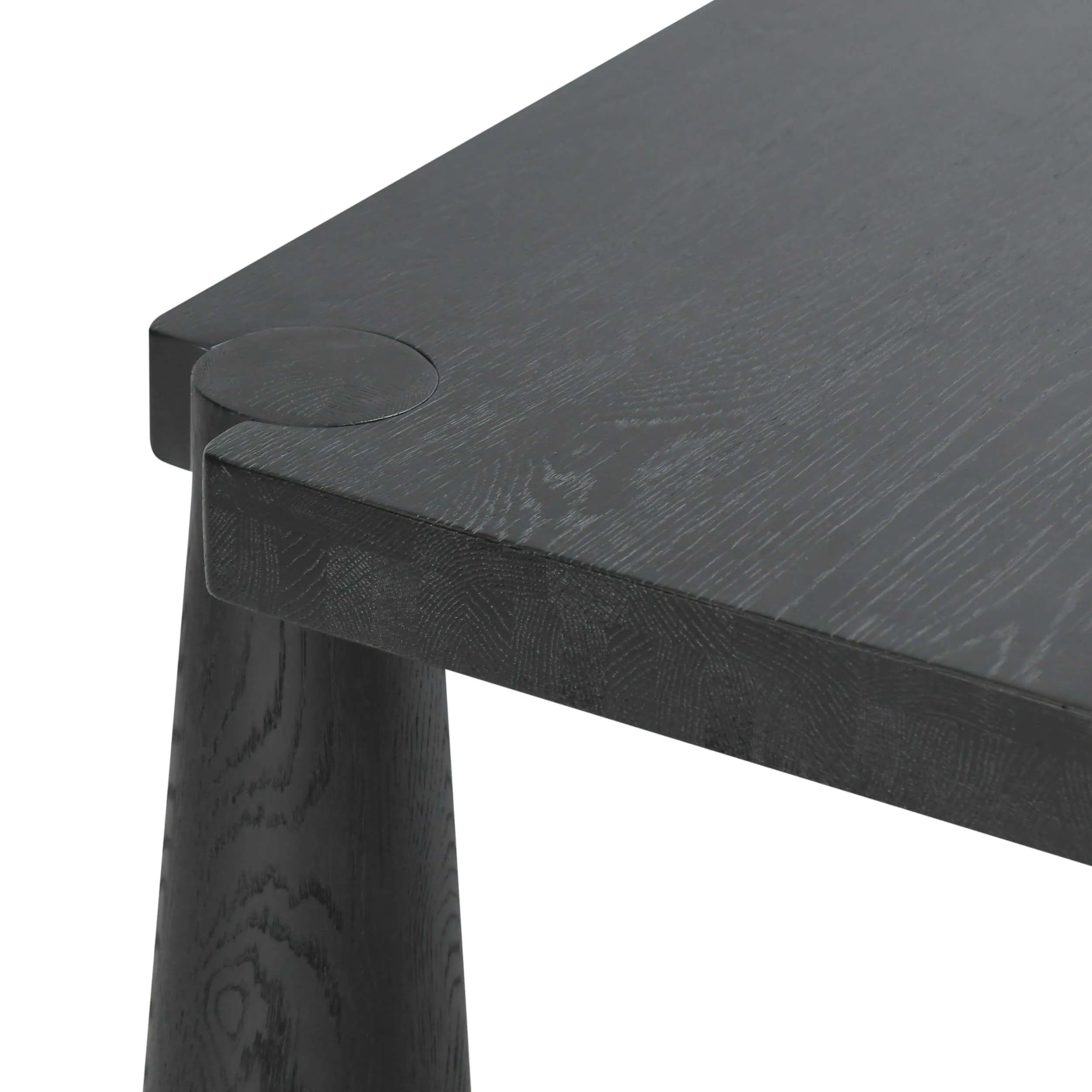 Atrop Rectangular Dining Table, Ink Black