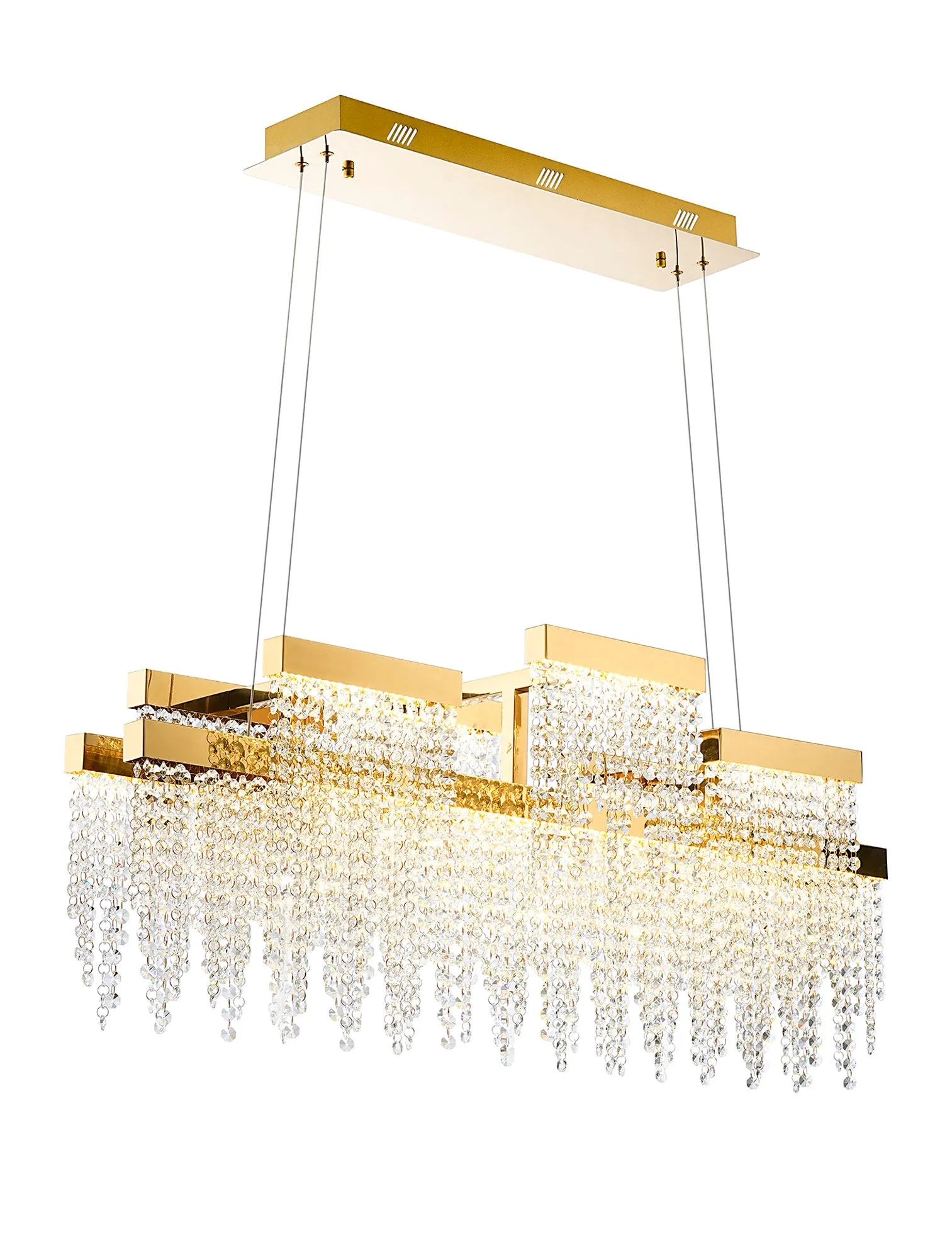 Bano LED Island Pendant - Polished Chrome/ French Gold - Various Sizes