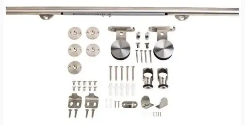 Barn Door Hardware Kit - 6' Contemporary in Stainless