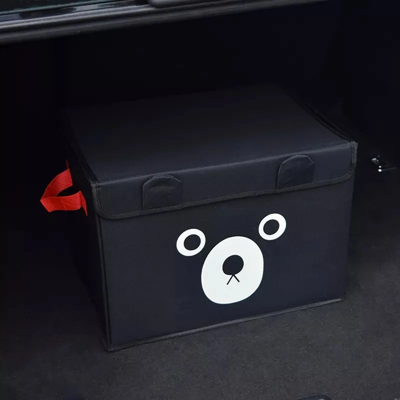 BEAR FACE PRINTED STORAGE BOX