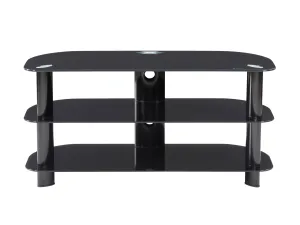 Black Glass TV Stand, TVs up to 48"