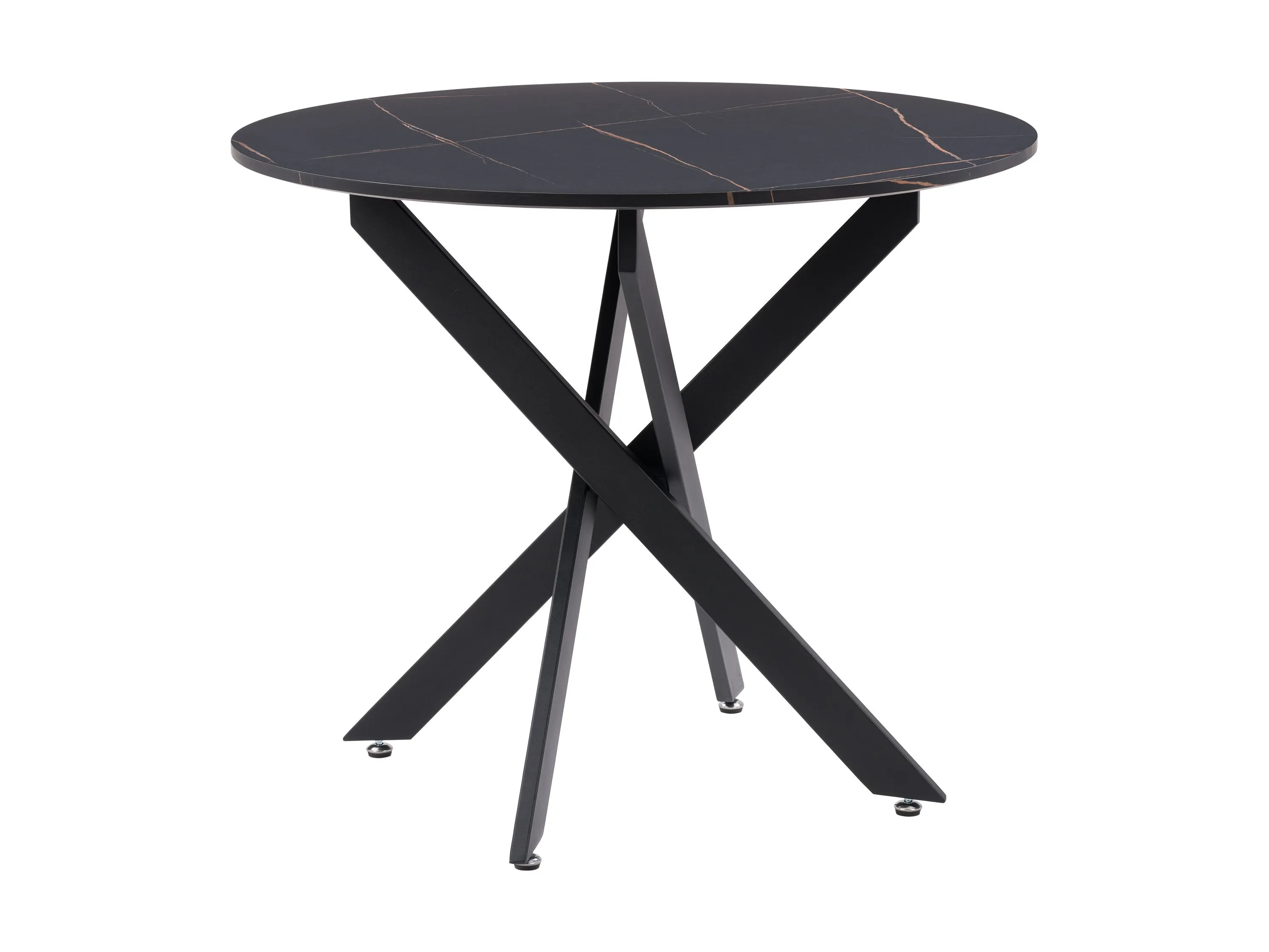 Black Round Dining Table