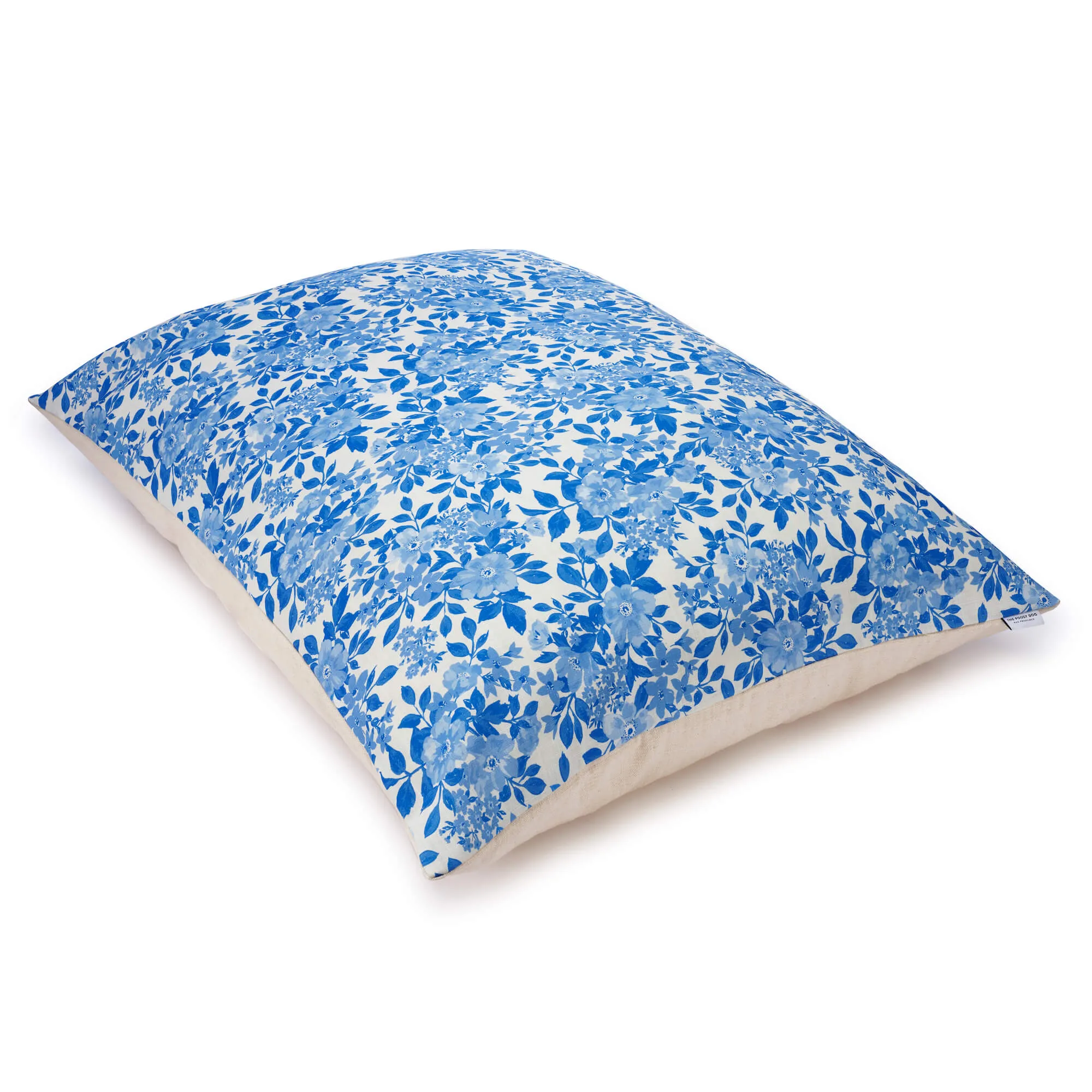 Blue Roses Dog Bed