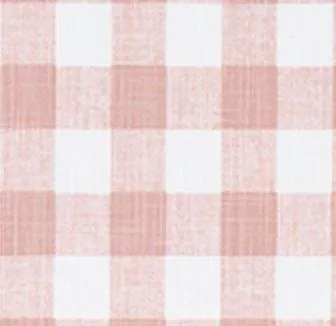 Blush Pink Gingham Check Dog Bed