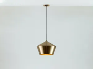 Brass metal diner pendant