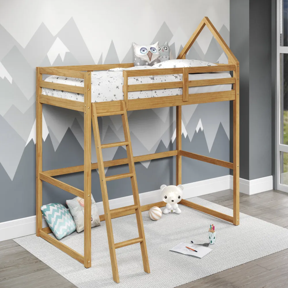 Casita Kids Loft Montessori inspired Twin Wood Bed