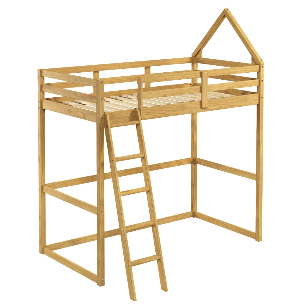 Casita Kids Loft Montessori inspired Twin Wood Bed