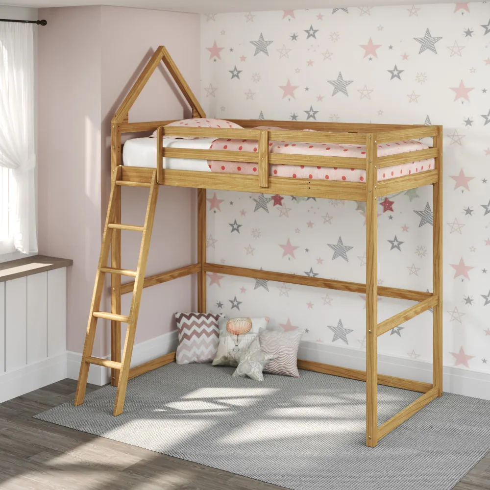 Casita Kids Loft Montessori inspired Twin Wood Bed