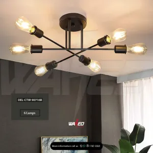 Chandelier with 6 lamps