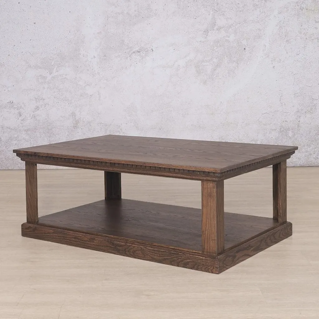 Charleston Coffee Table - 1200 - Antique Dark Oak