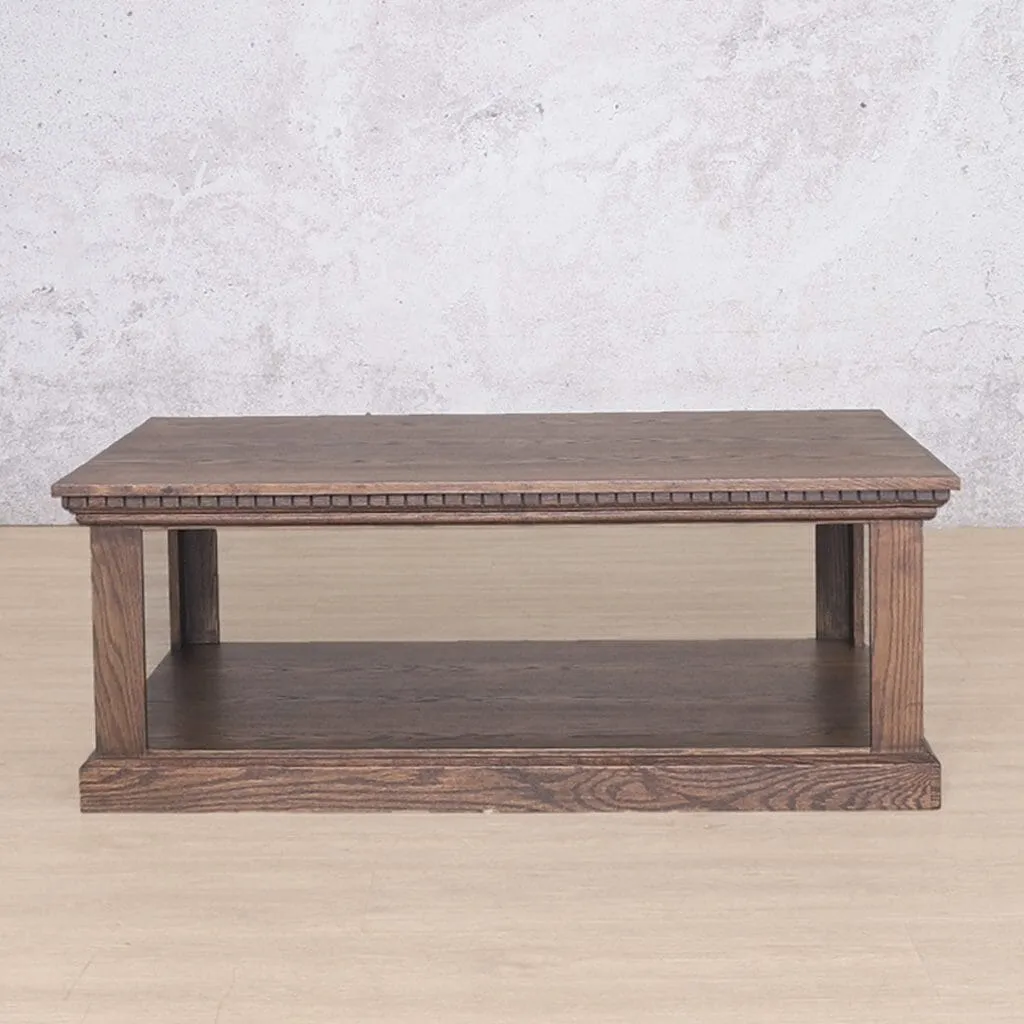 Charleston Coffee Table - 1200 - Antique Dark Oak