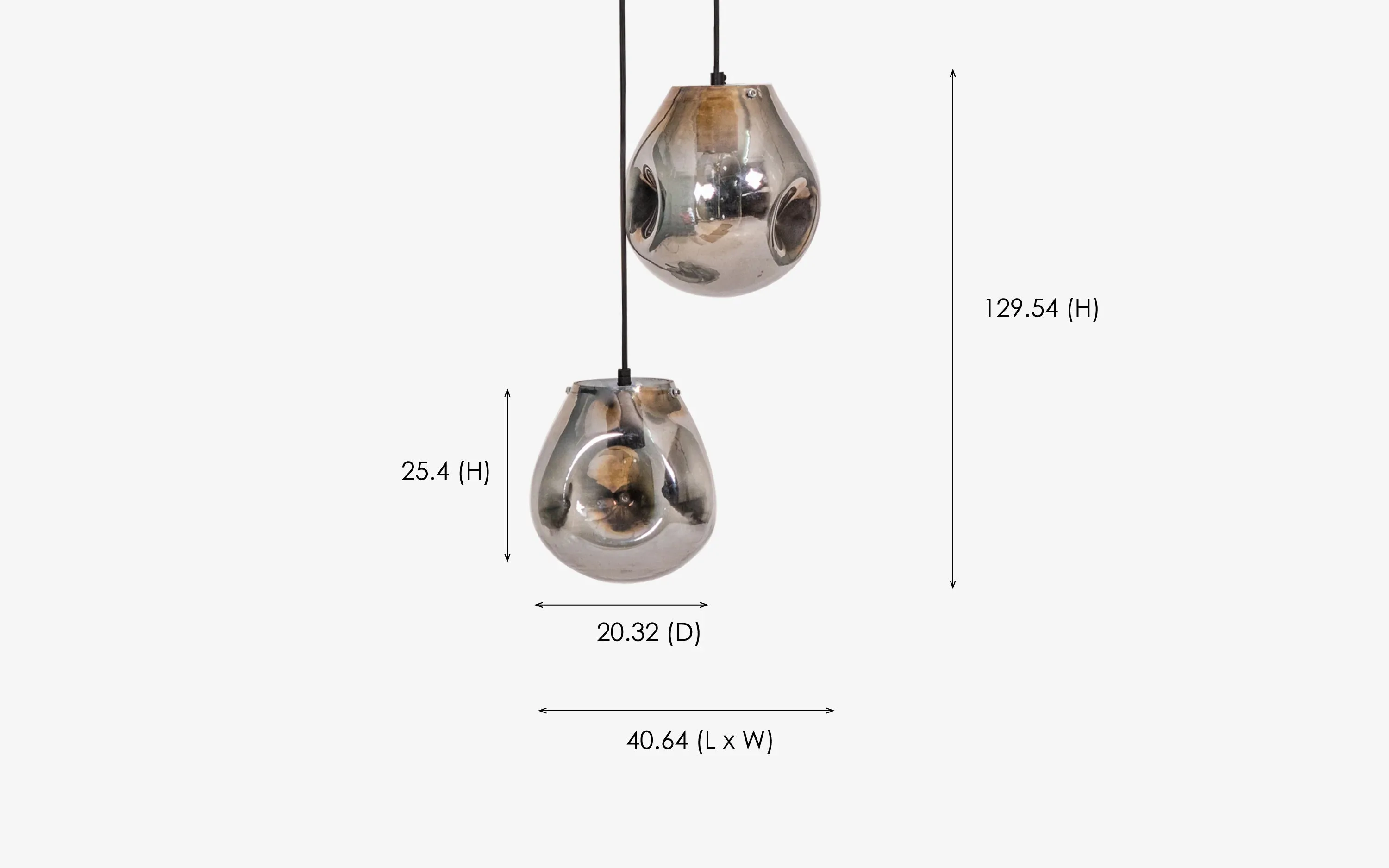 Chipo Cluster of 2 Hanging Lamp