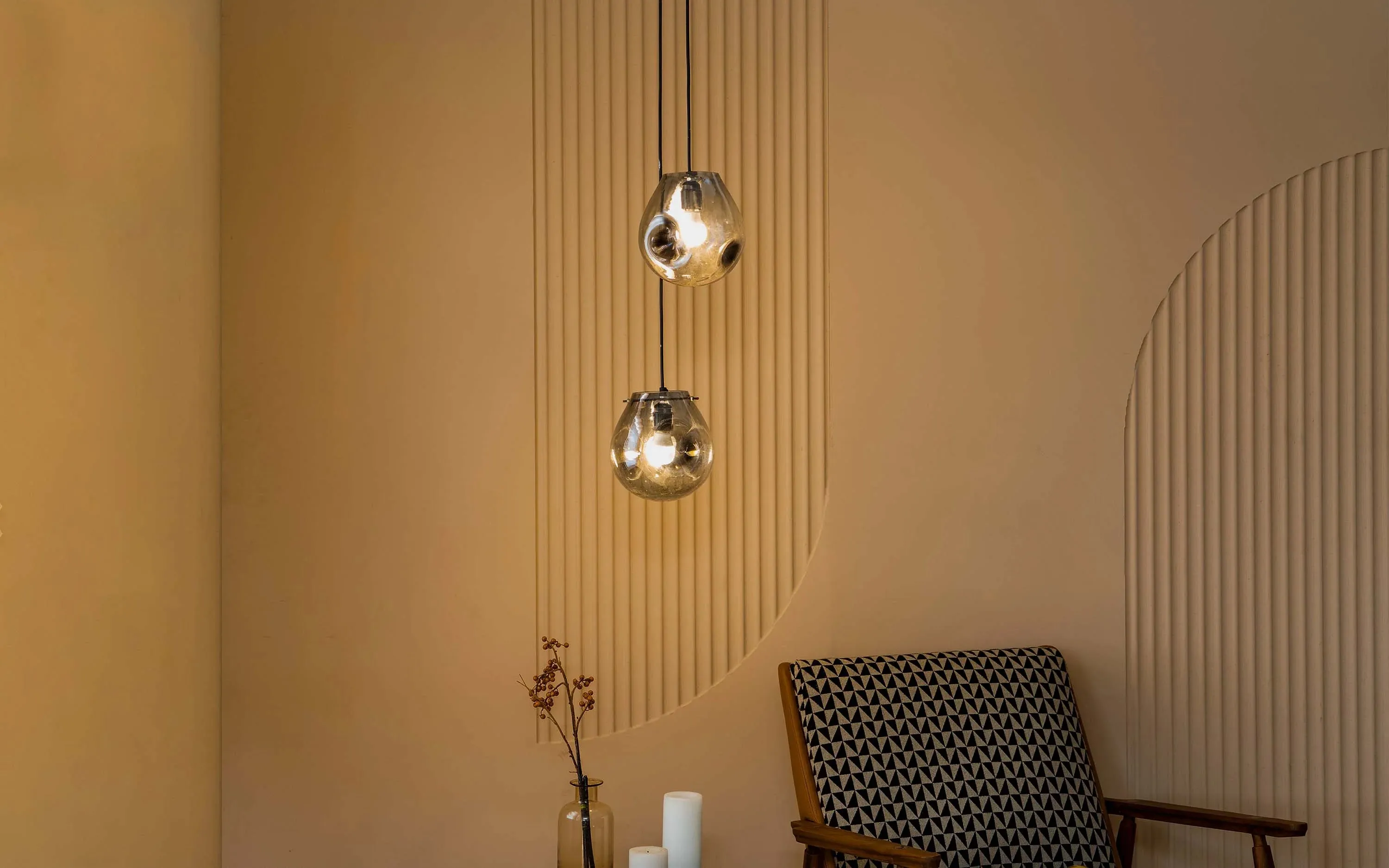 Chipo Cluster of 2 Hanging Lamp