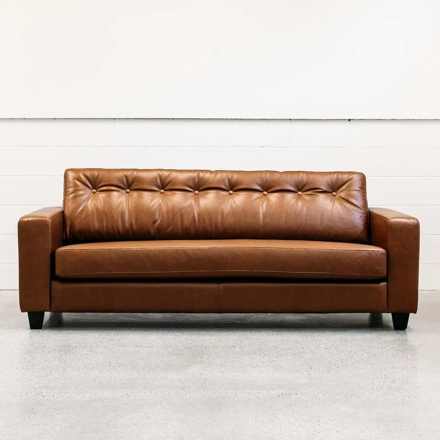 Coco leather sofa in settler cloak