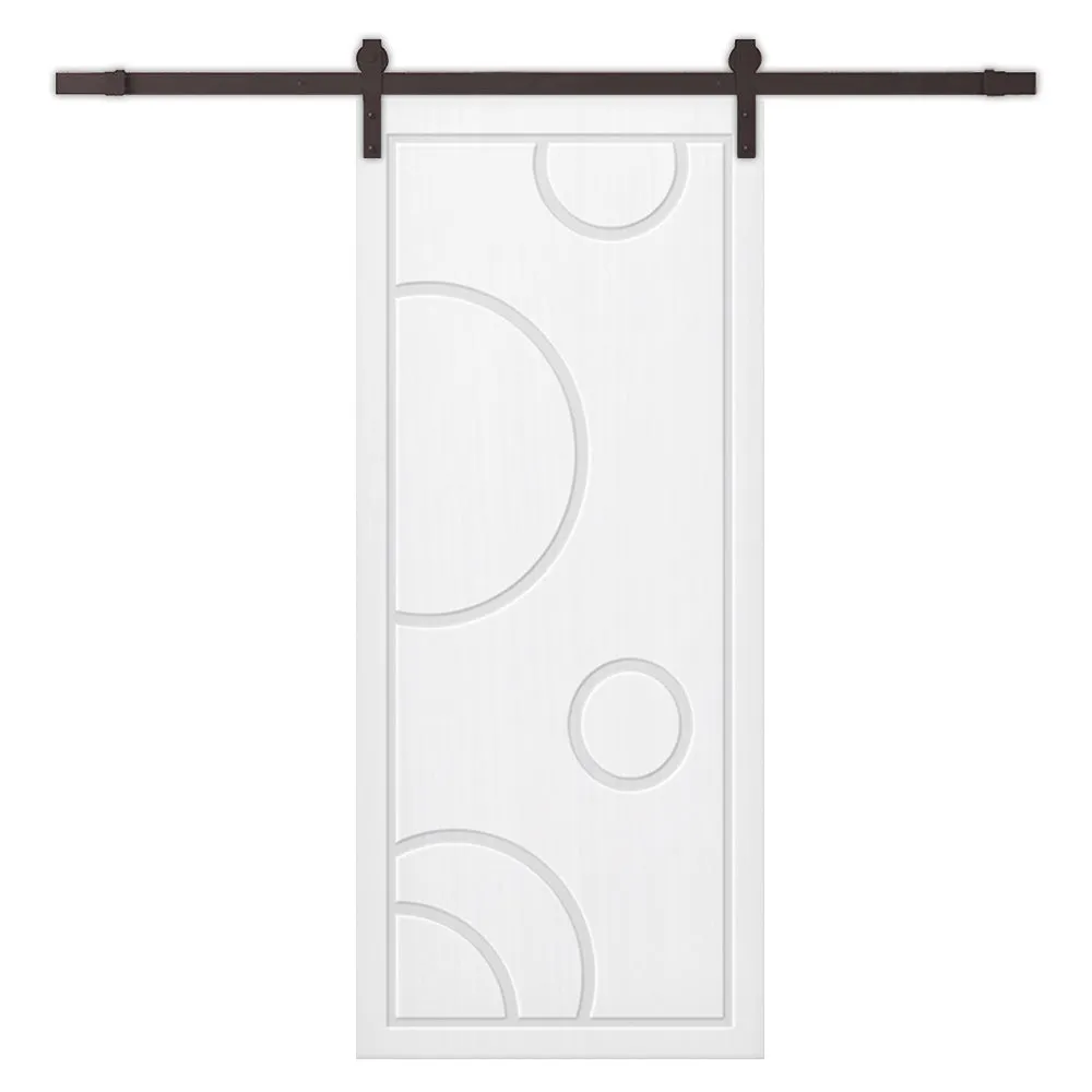 Composite MDF Sliding Barn Door with Hardware Kit