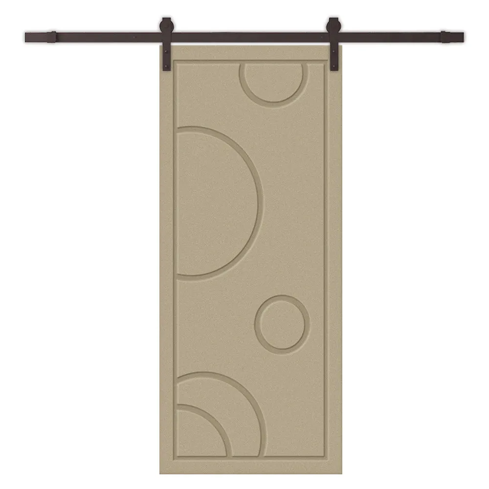 Composite MDF Sliding Barn Door with Hardware Kit