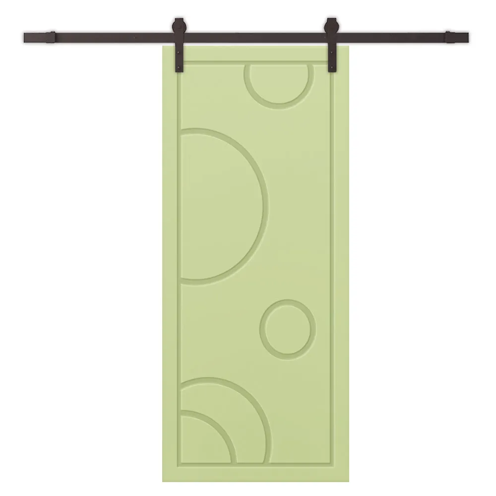 Composite MDF Sliding Barn Door with Hardware Kit