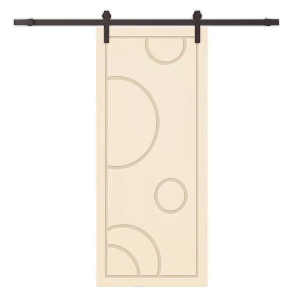 Composite MDF Sliding Barn Door with Hardware Kit