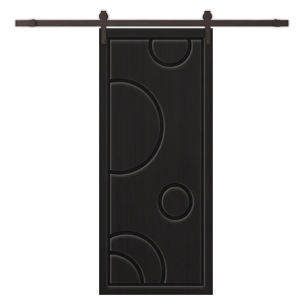 Composite MDF Sliding Barn Door with Hardware Kit