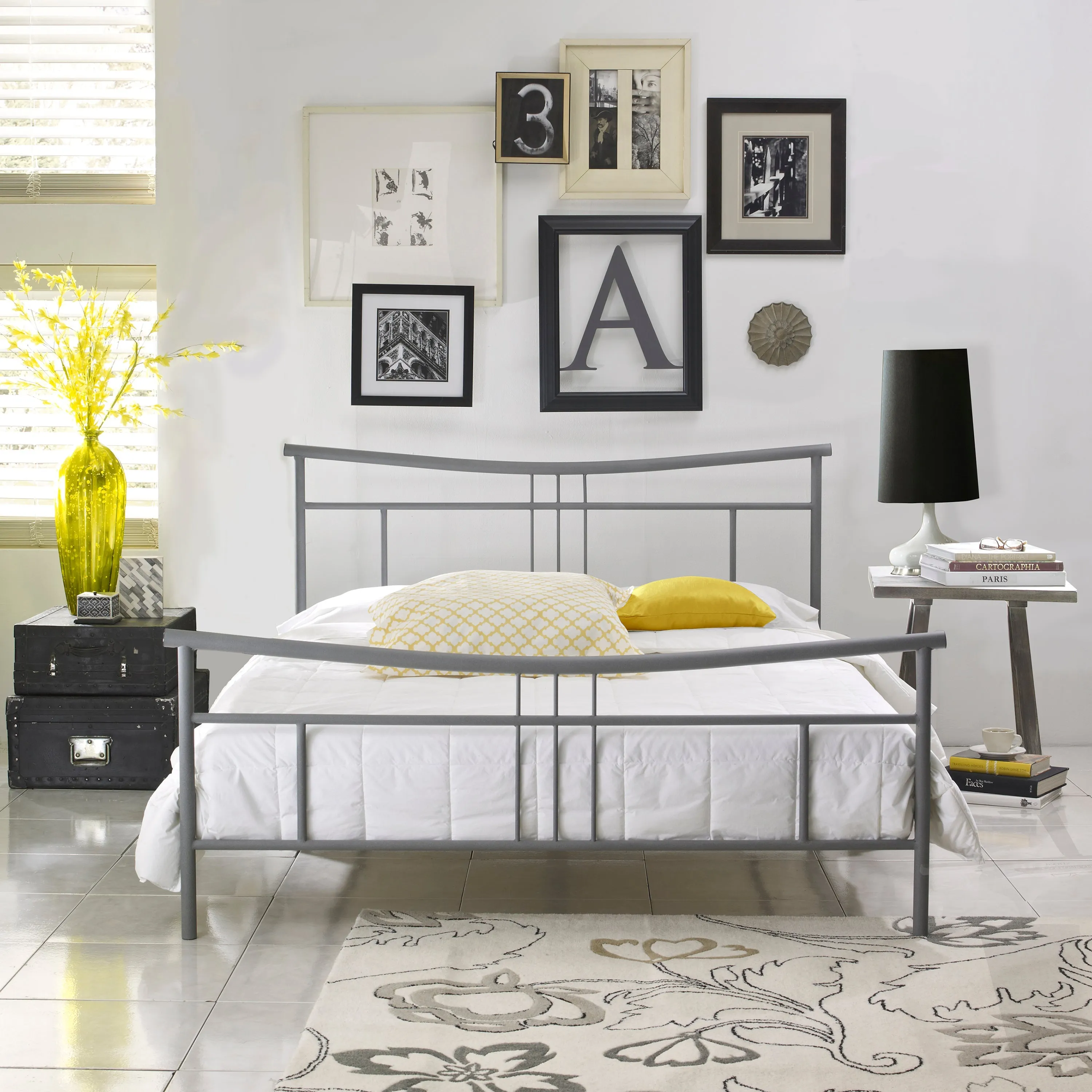 Cora Metal Platform Bed