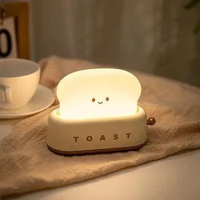 Cute Toast Night Light -  Chargeable Lamp