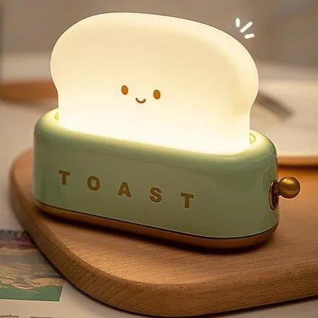 Cute Toast Night Light -  Chargeable Lamp