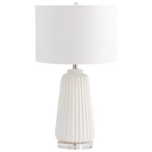 Delphine Table Lamp|White by Cyan