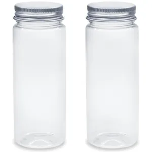 DIY Cylinder Jar 2pc with Alum Screw-Top 4.1 x 11cm 125ml